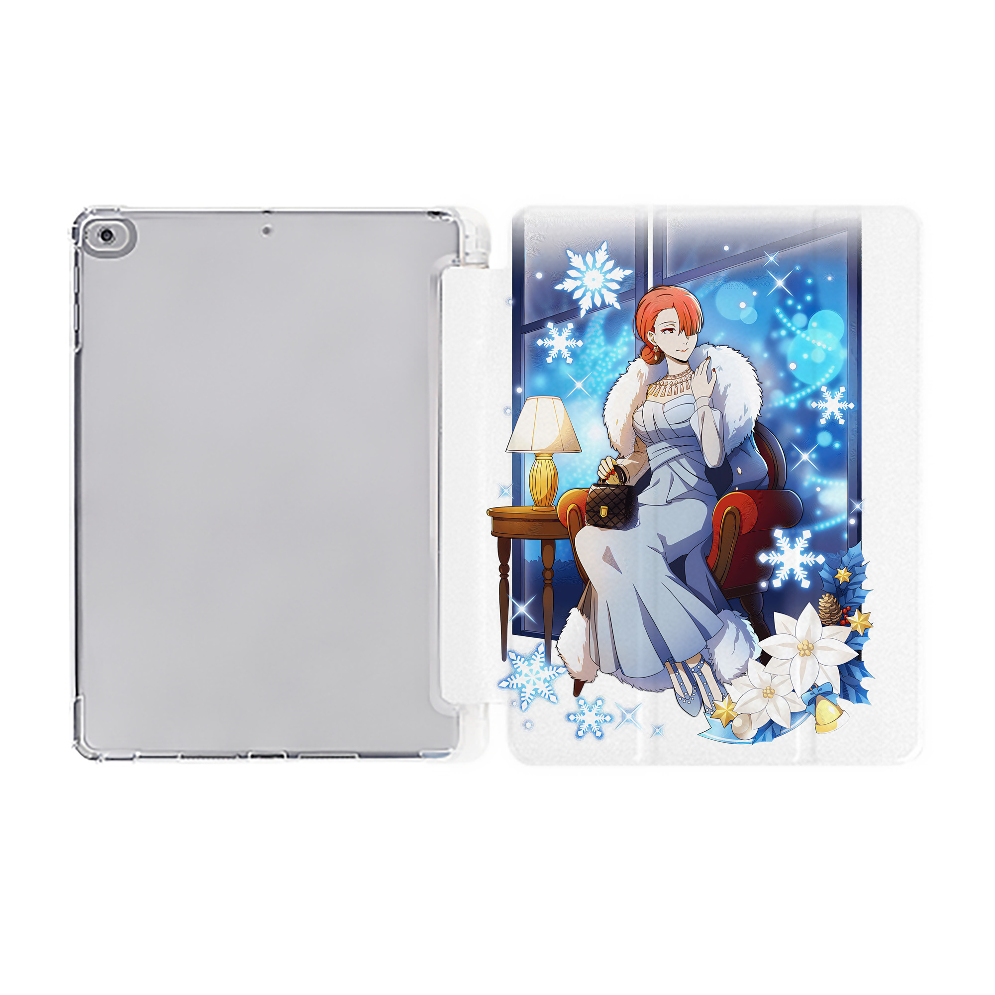 （画像用） 文豪ストレイドッグス Bungo Stray Dogs IPad ケース ペン収納付き 三つ折りスタンド PUレザー×シリコン 対応機種9.5/10.5/10.9インチ